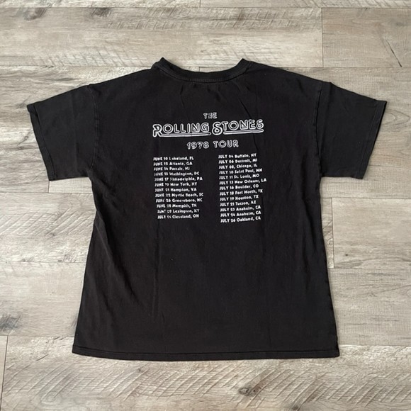The Rolling Stones 1978 Tour Graphic T-Shirt Size Medium - Picture 3 of 3